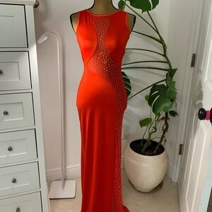 Elegant Red Evening Gown
